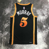 22/23 HAWKS MURRAY #5 Black City Edition Top Quality Hot Pressing NBA Jersey