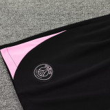24/25 PSG Black Pink Edge Training Shorts Pants（粉边)