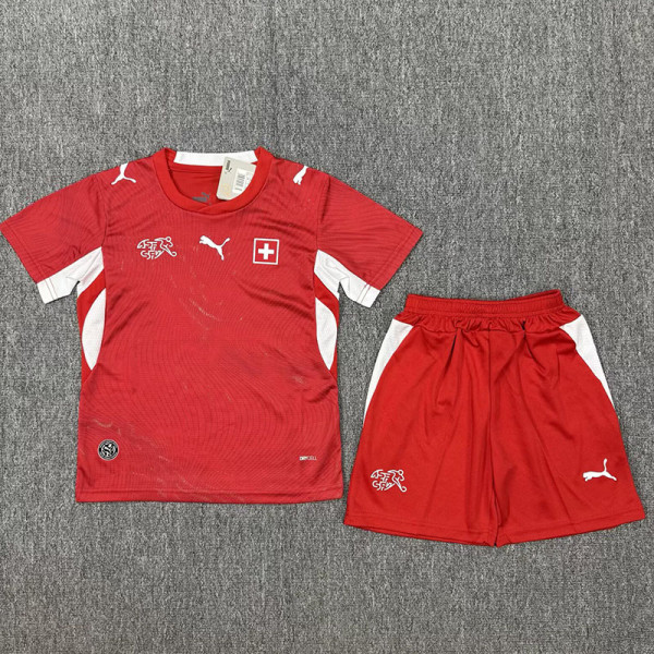 2026 Switzerland Home Kids Soccer Jersey