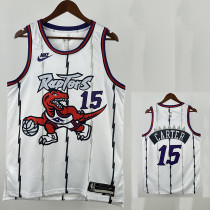 25/26 Raptors CARTER # 15 White Retro Edition Top Quality Hot Pressing NBA Jersey