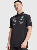 2025 F1 Mercedes Black Polo Racing Suit(翻领)