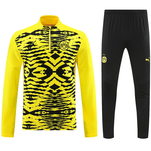 24/25 Dortmund Yellow &Blck Half Pull Tracksuit  (半拉链)