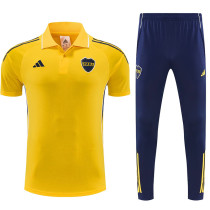 25/26 Boca Juniors Yellow polo shirts pants suit