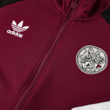 25/26 Ajax Maroon Jacket Tracksuit#06