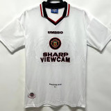 1996/1997 Man Utd Third White Retro Soccer Jersey