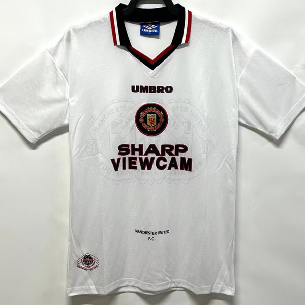 1996/1997 Man Utd Third White Retro Soccer Jersey