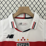 24/25 Sao Paulo Home Kids Soccer Jersey