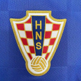 2010 Croatia Away Blue Retro Soccer Jersey