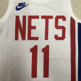 22/23 Nets IRVING #11 White Top Quality Hot Pressing NBA Jersey (Retro Logo)
