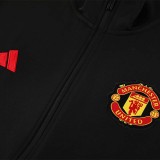 24/25  Man Utd  Black（Red Edge Jacket Tracksuit （三红边）