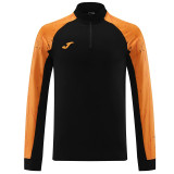 24/25 JO Black&Oronge Half Zipper Sportswear # 809黑橙色(半拉链)