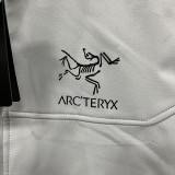 25/26 RK906 White Thickened Assault Stand Collar Windbreaker (立领加厚冲锋衣）