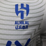 24/25 Al-Hilal Away Player Version Soccer Jersey（Advertisement）带广告