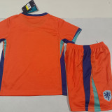24/25 Netherlands Home Kids Soccer Jersey