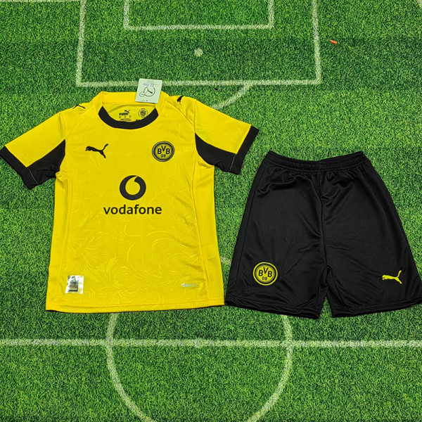25/26 Dortmund Home(UCL) Kids Soccer Jersey
