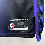 23/24 KINGS LAVINT # 8  Blue Flying Man  Top Quality Hot Pressing  Retro NBA Jersey