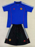 25/26 Man Utd Blue Kids  Training Shirts