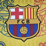 25 /26 BAR Yellow Special Edition Player Version Soccer Jersey(黑色spotify)
