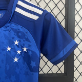 24/25 Cruzeiro Home Kids Soccer Jersey