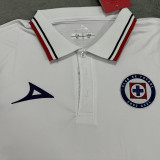 24/25 Cruz Azul White POLO T-Shirt