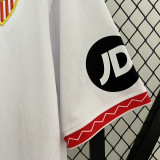 24/25 Sevilla Home Fans Soccer Jersey