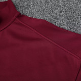 25/26 NK Maroon Jacket Tracksuit #2318枣红色