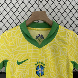2024 Brazil Home Kids Soccer Jersey