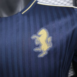 24/25 JUV Royal Blue Retro Commemorative Edition Player Version T- Shirt