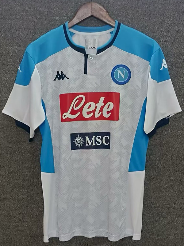 2019 Napoli White Retro Soccer Jersey