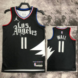 22/23 Clippers WALL #11 Black Top Quality Hot Pressing NBA Jersey (Trapeze Edition)