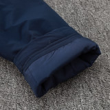 24/25 Marseille Royal Blue Hooded Cotton Coat G244橙色队标