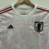 2024 Japan White and Pink  Fans Soccer Jersey
