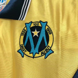 1998/1999 Marseille Away Yellow Retro Soccer Jersey