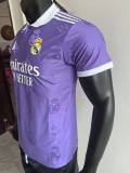 25/26 RMA Purple Team Logo Special Edition Player Version Soccer Jersey(翻领）
