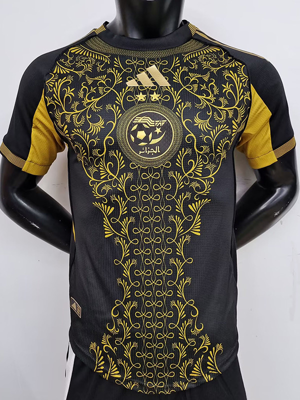 25/26 Algeria Black  Player Version Soccer Jerse#A37