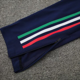 24/25  Italy  White  Half Pull Tracksuit (半拉链)、(蓝肩）