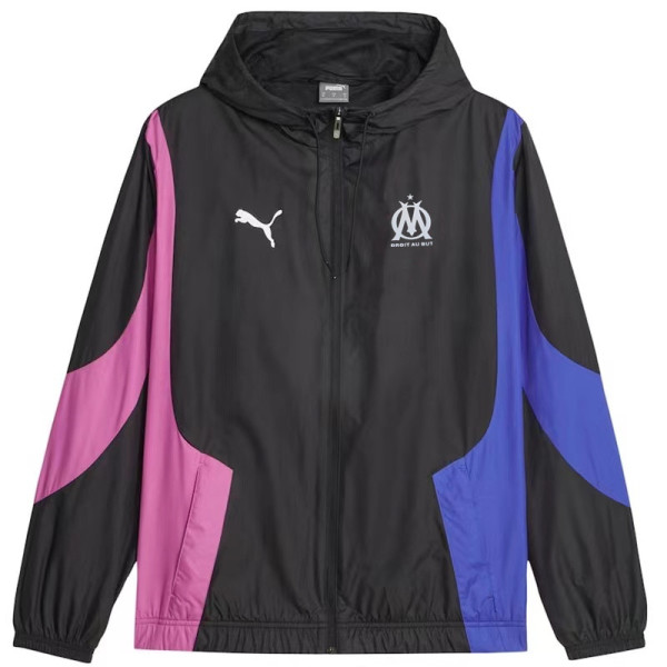 24/25  Marseille Tri Color Hooded Windbreaker