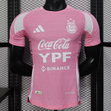 25/26  Argentina Special Edition  Pink  Player Version Soccer Jersey