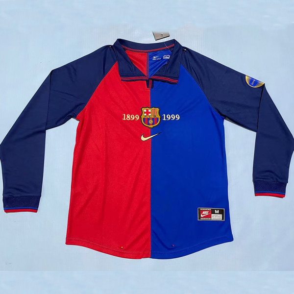 1899/1999 BAR Home 100Anniversary Edition Long Sleeve Retro Soccer Jersey