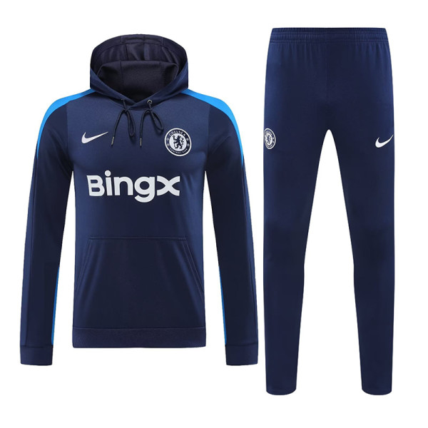 24/25 CHE  Dark Blue Hooded  Tracksuit