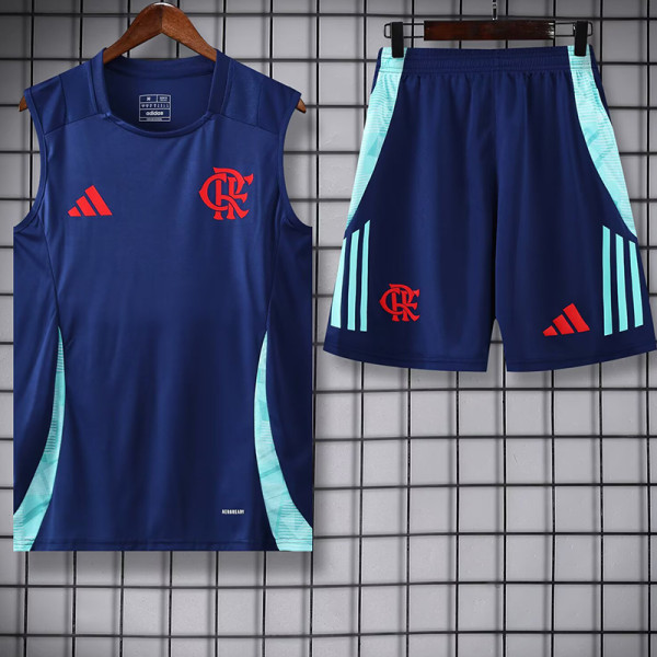25/26 Flamengo Royal Blue Tank top and shorts suit