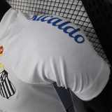 24/25 Santos FC Home Player Version Soccer Jersey(Print All Sponsor)(全广告、背上NVA~SRTE)