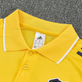 25/26 Boca Juniors Yellow polo shirts pants suit