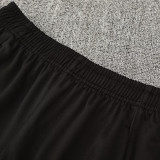 25/26 Man Utd Black Half Pull Tracksuit (胸前广告\半拉链)