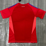 2024 Italy Red Goalkeeper Fans Soccer Jersey