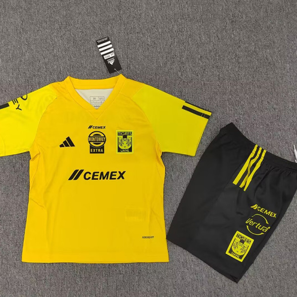 24/25 Tigres UANL  Kids Yellow Training Shirts