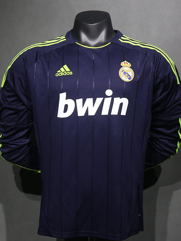 2012/2013 RMA Away Player Version Long Sleeve Retro Soccer Jersey(长袖)