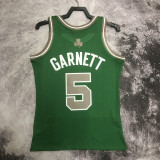 03-04 CELTICS GARNETT #5 Green Retro Top Quality Hot Pressing NBA Jersey