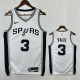 Sa Spurs PAUL #3 White Top Quality Hot Pressing NBA Jersey