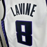 23/24 KINGS LAVINT # 8 White Home  Top Quality Hot Pressing  Retro NBA Jersey